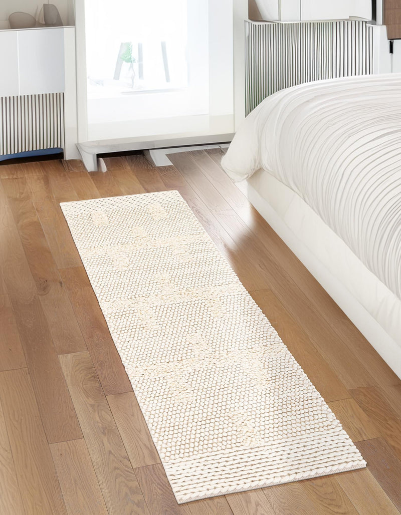 Lana Tasmanian Wool Collection Area Rug - Freycinet Runner Ivory lifestyle 12