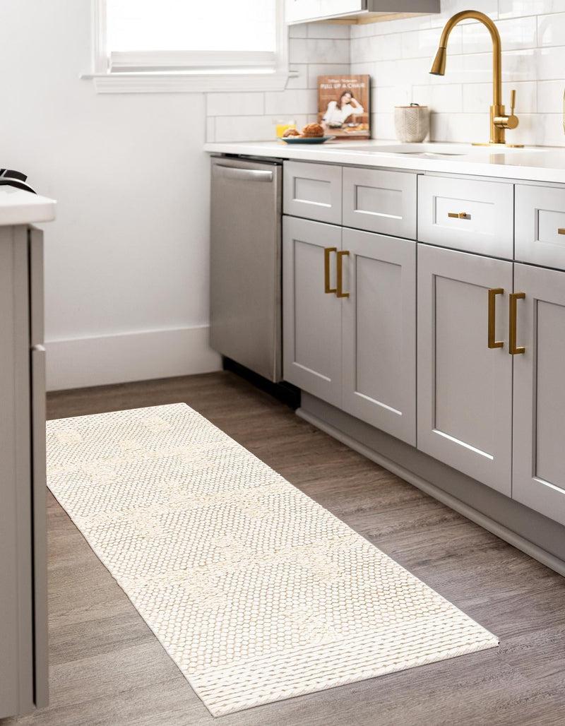 Lana Tasmanian Wool Collection Area Rug - Freycinet Runner Ivory lifestyle 24