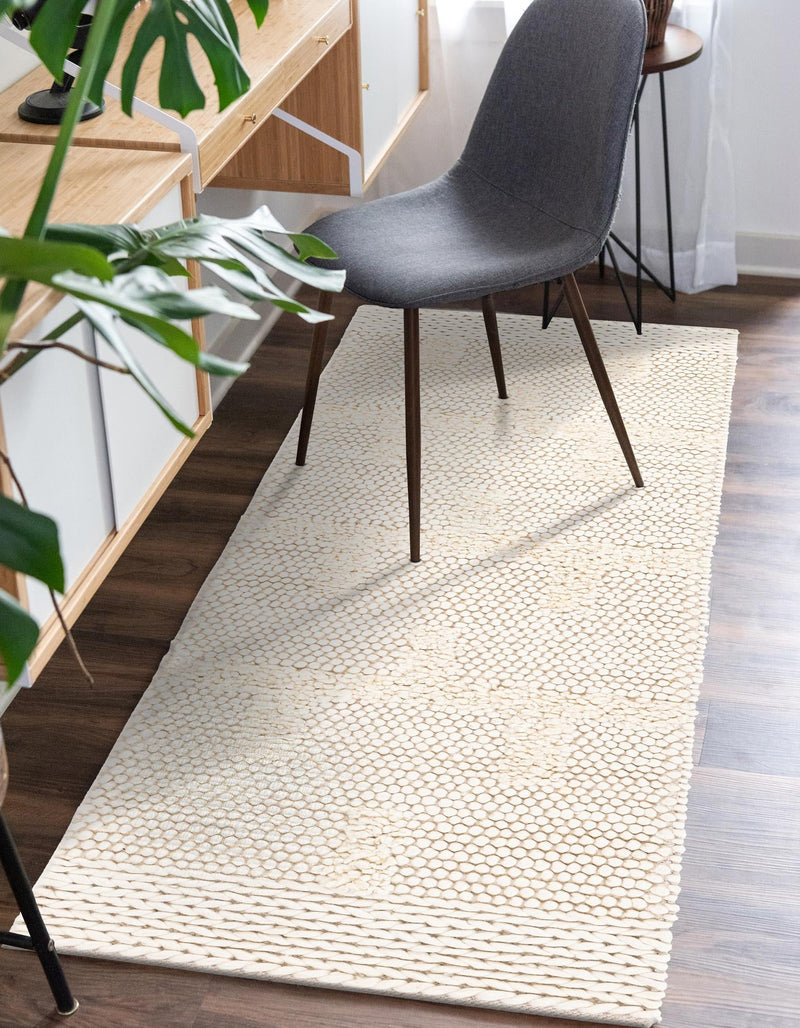 Lana Tasmanian Wool Collection Area Rug - Freycinet Runner Ivory lifestyle 26