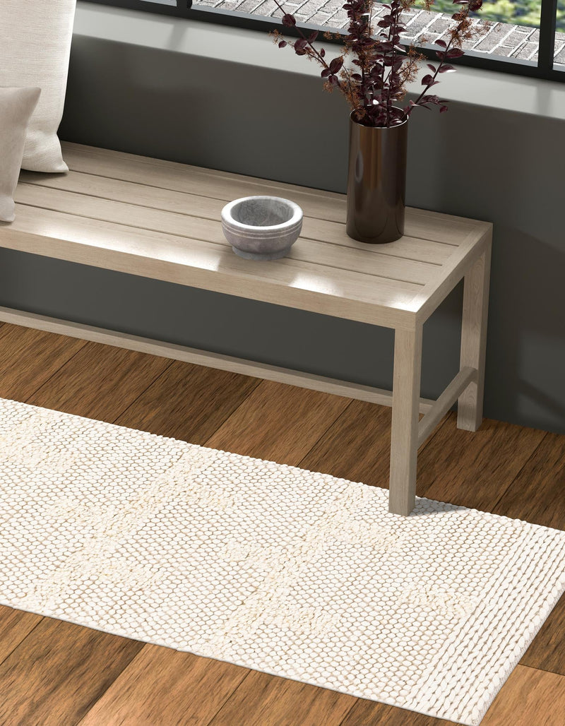 Lana Tasmanian Wool Collection Area Rug - Freycinet Runner Ivory lifestyle 30