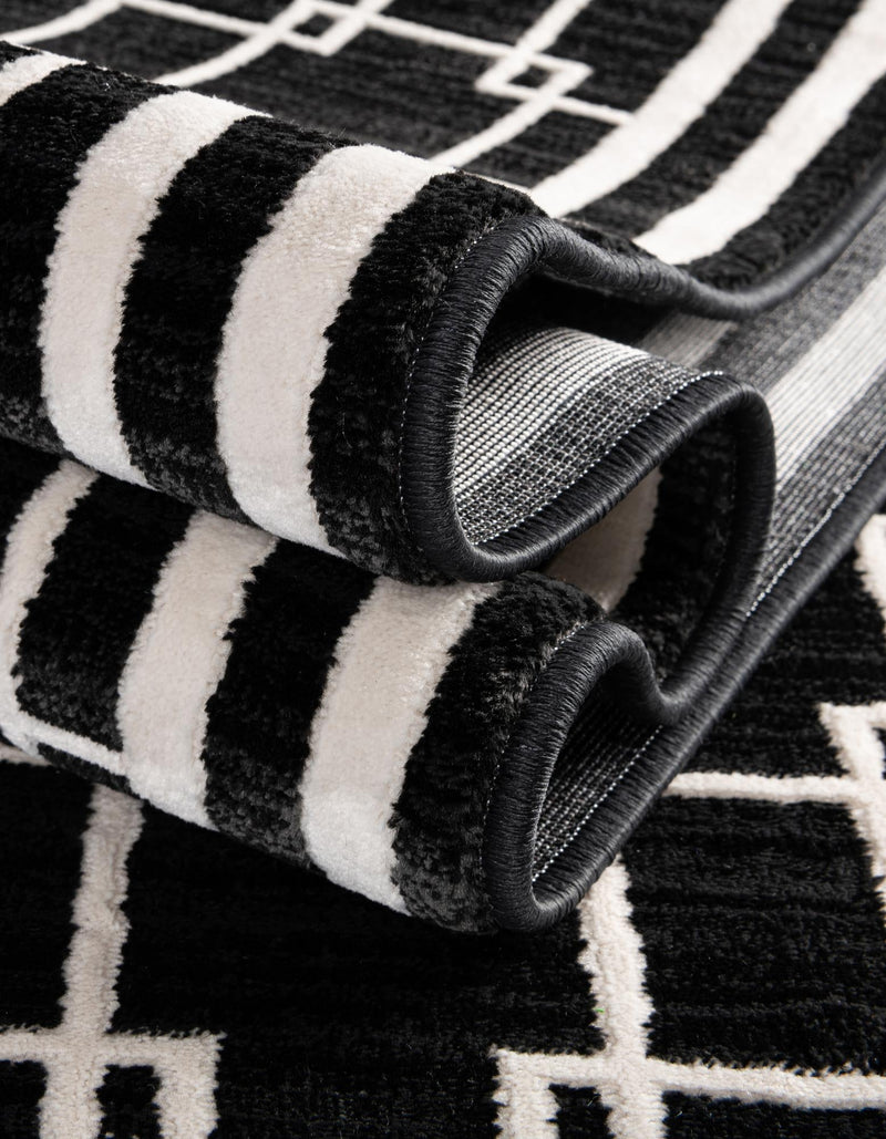 Metro Heights Collection Area Rug - Fifth Rectangle Black lifestyle 20