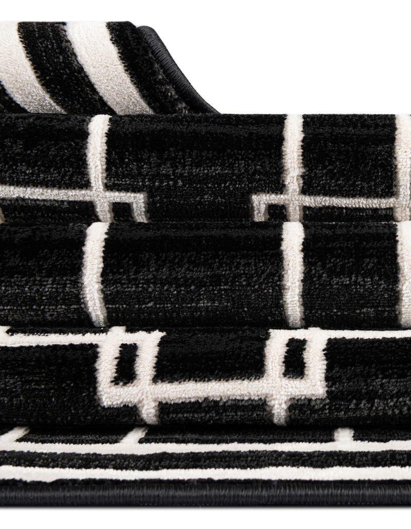 Metro Heights Collection Area Rug - Fifth Rectangle Black lifestyle 21