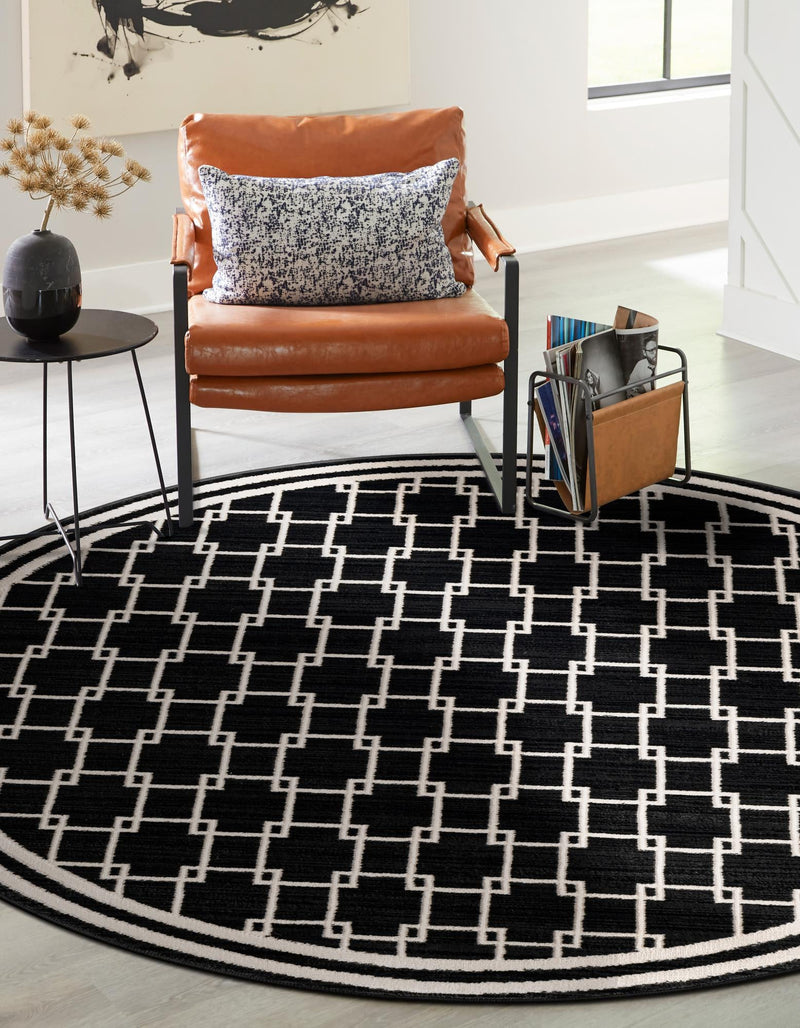Metro Heights Collection Area Rug - Fifth Round Black lifestyle 29