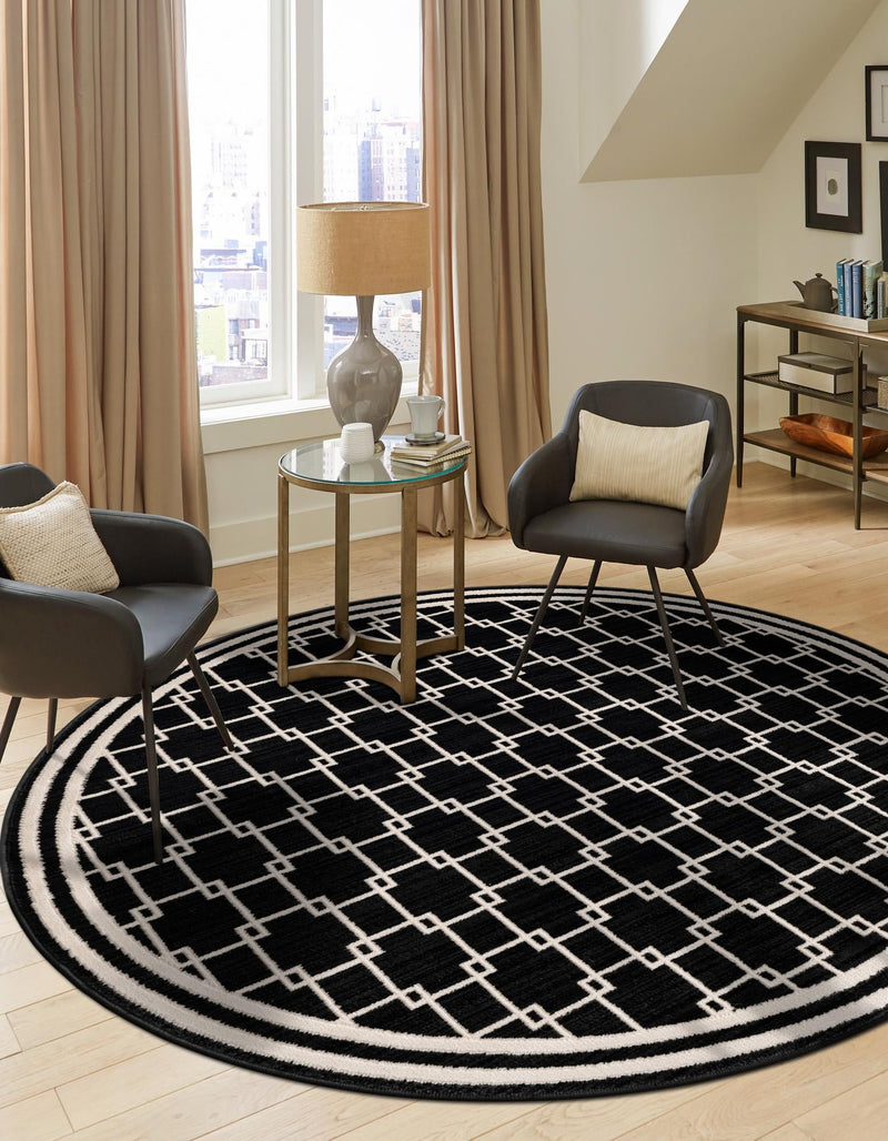 Metro Heights Collection Area Rug - Fifth Round Black lifestyle 47