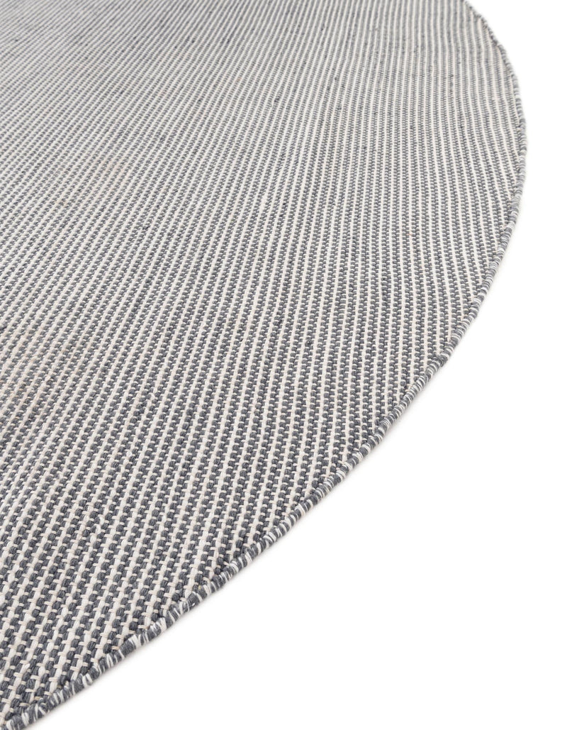 Jill Zarin Malibu Sands Outdoor Collection Area Rug - Pebble (Silver Stars) Round Silver Stars lifestyle 10