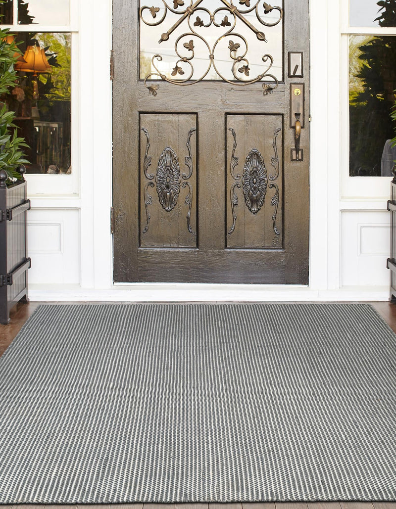 Jill Zarin Malibu Sands Outdoor Collection Area Rug - Pebble (Silver Stars) Square Silver Stars lifestyle 13
