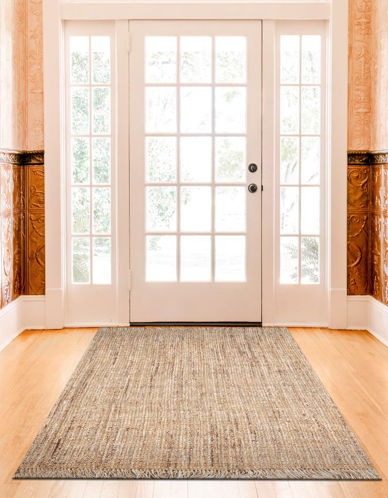 Savannah Jute Collection Area Rug - Tahoe Rectangle Natural lifestyle 6