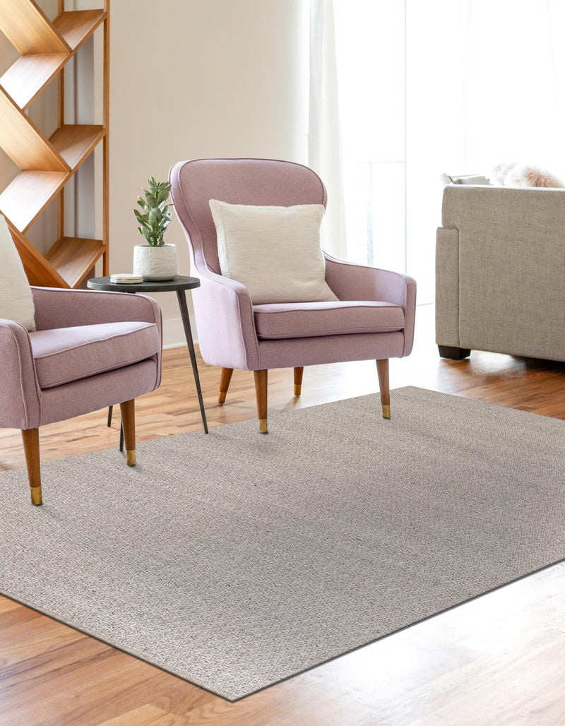 Cobbled Wool Collection Area Rug - Cobbles Rectangle Gray lifestyle 22