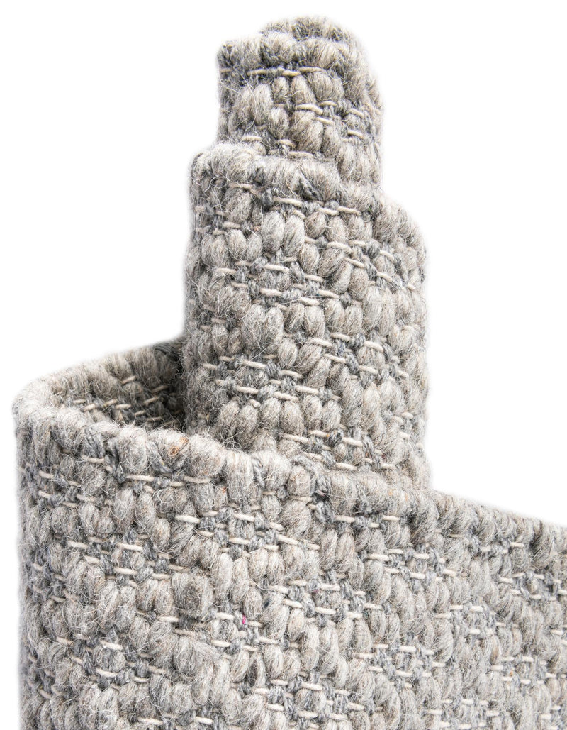 Cobbled Wool Collection Area Rug - Cobbles Rectangle Gray lifestyle 49