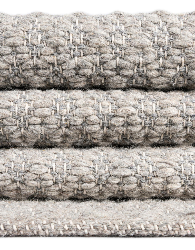 Cobbled Wool Collection Area Rug - Cobbles Rectangle Gray lifestyle 58