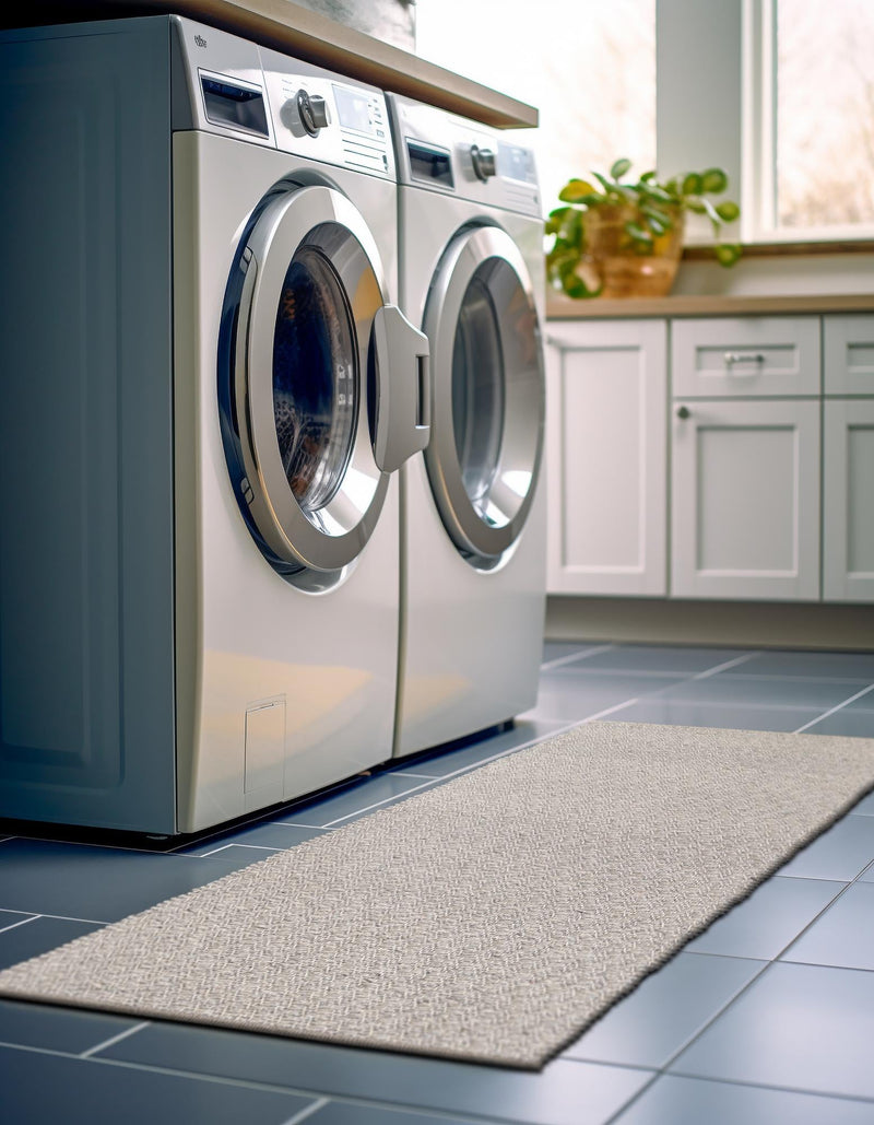 Cobbled Wool Collection Area Rug - Cobbles Runner Gray lifestyle 74