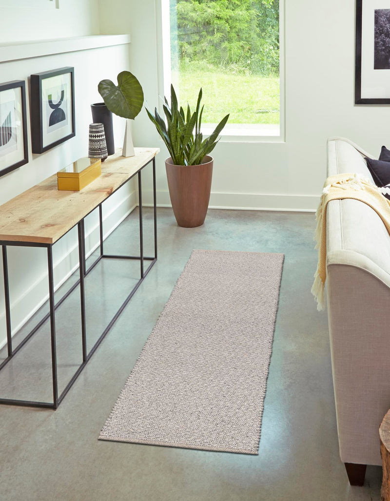 Cobbled Wool Collection Area Rug - Cobbles Runner Gray lifestyle 86