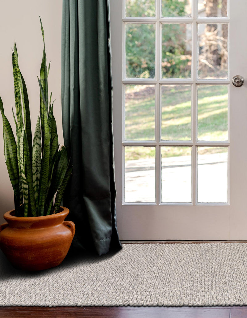 Cobbled Wool Collection Area Rug - Cobbles Runner Gray lifestyle 89
