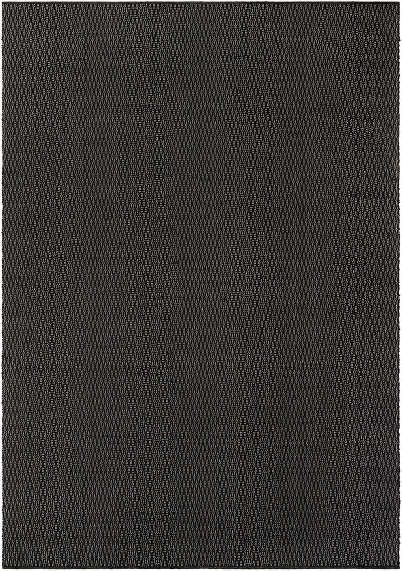Cobbled Wool Collection Area Rug - Cobbles Rectangle Black lifestyle 2