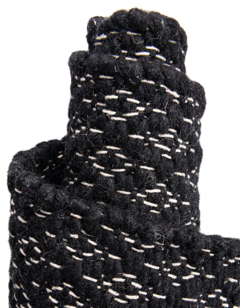 Cobbled Wool Collection Area Rug - Cobbles Rectangle Black lifestyle 50