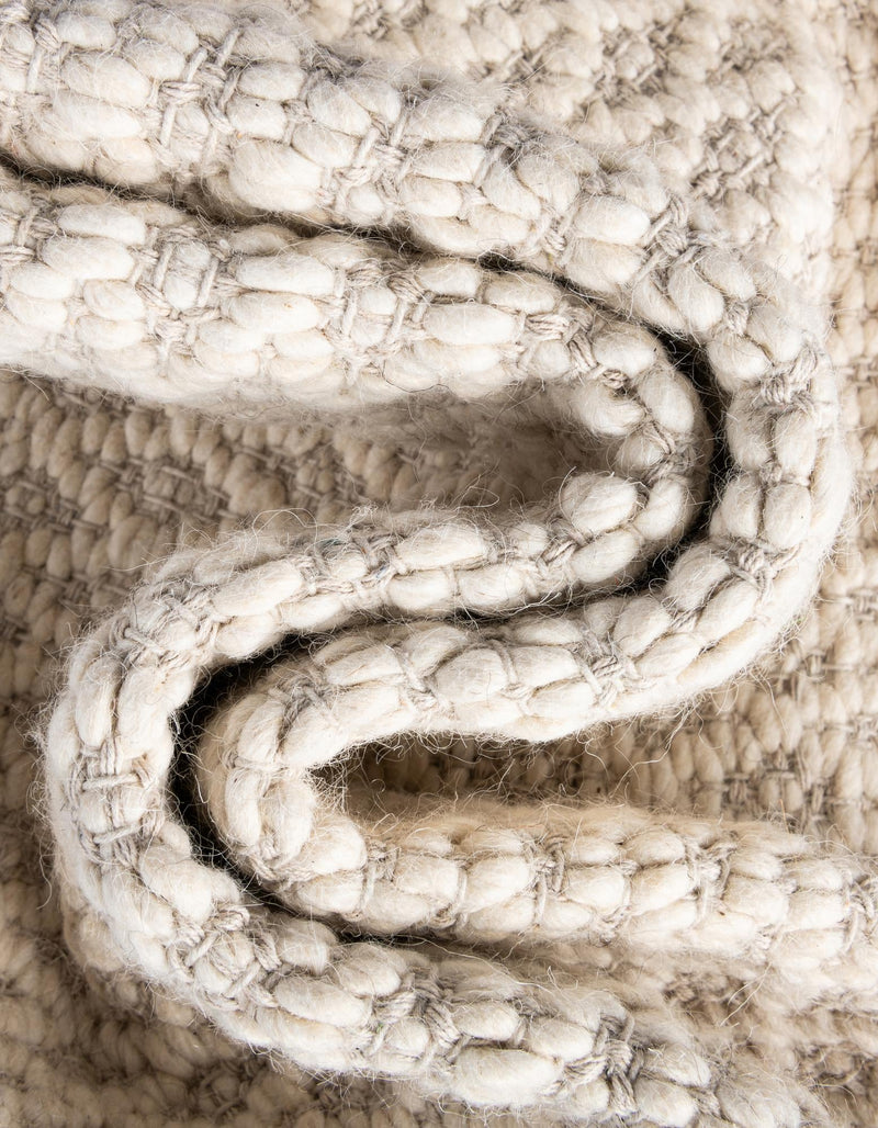 Cobbled Wool Collection Area Rug - Cobbles Rectangle Ivory lifestyle 42