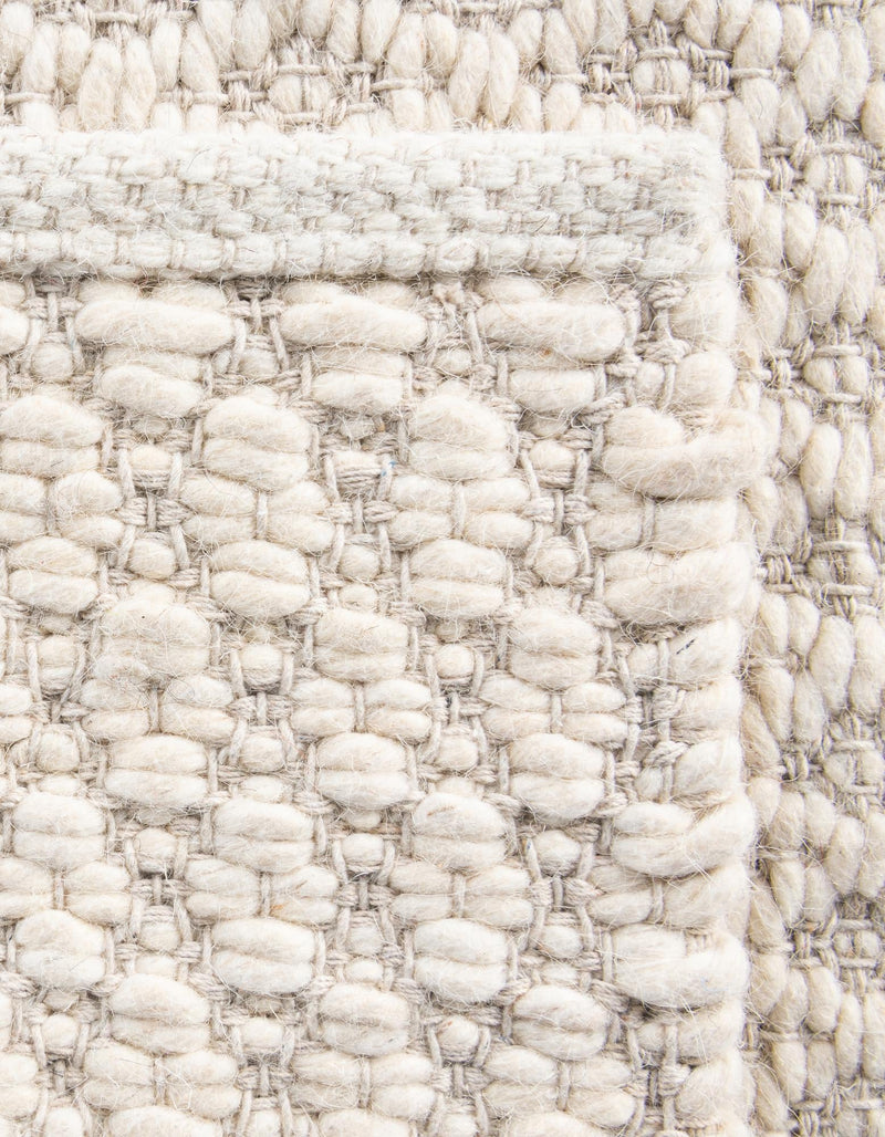 Cobbled Wool Collection Area Rug - Cobbles Rectangle Ivory lifestyle 45