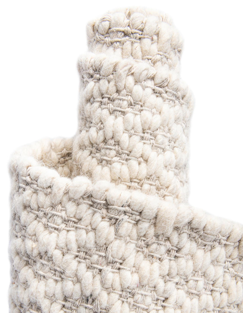 Cobbled Wool Collection Area Rug - Cobbles Rectangle Ivory lifestyle 51
