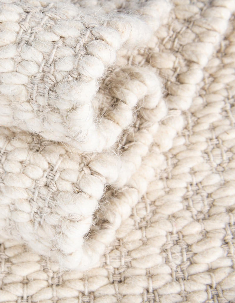 Cobbled Wool Collection Area Rug - Cobbles Rectangle Ivory lifestyle 57