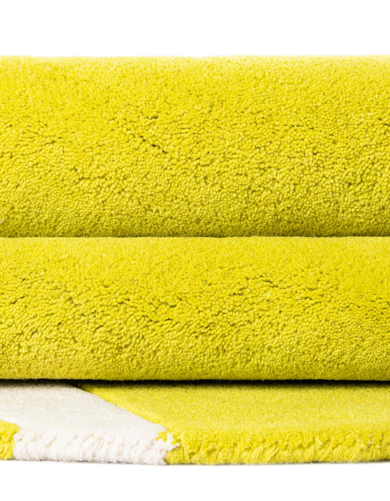 Whimsy Wonders Wool Collection Area Rug - Tundra Round Yellow lifestyle 20