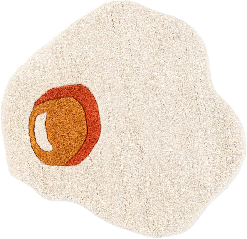 Whimsy Wonders Wool Collection Area Rug - Dune Round White lifestyle 3