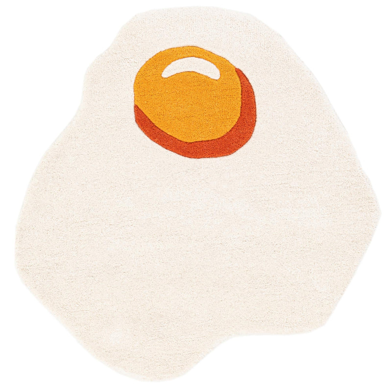 Whimsy Wonders Wool Collection Area Rug - Dune Round White lifestyle 2