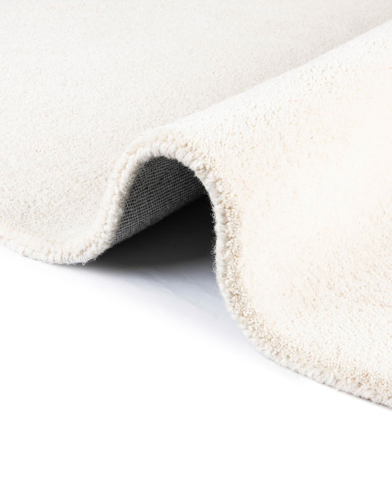 Whimsy Wonders Wool Collection Area Rug - Dune Round White lifestyle 18