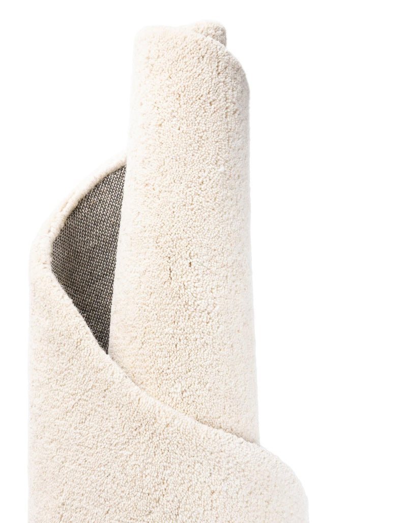 Whimsy Wonders Wool Collection Area Rug - Dune Round White lifestyle 19