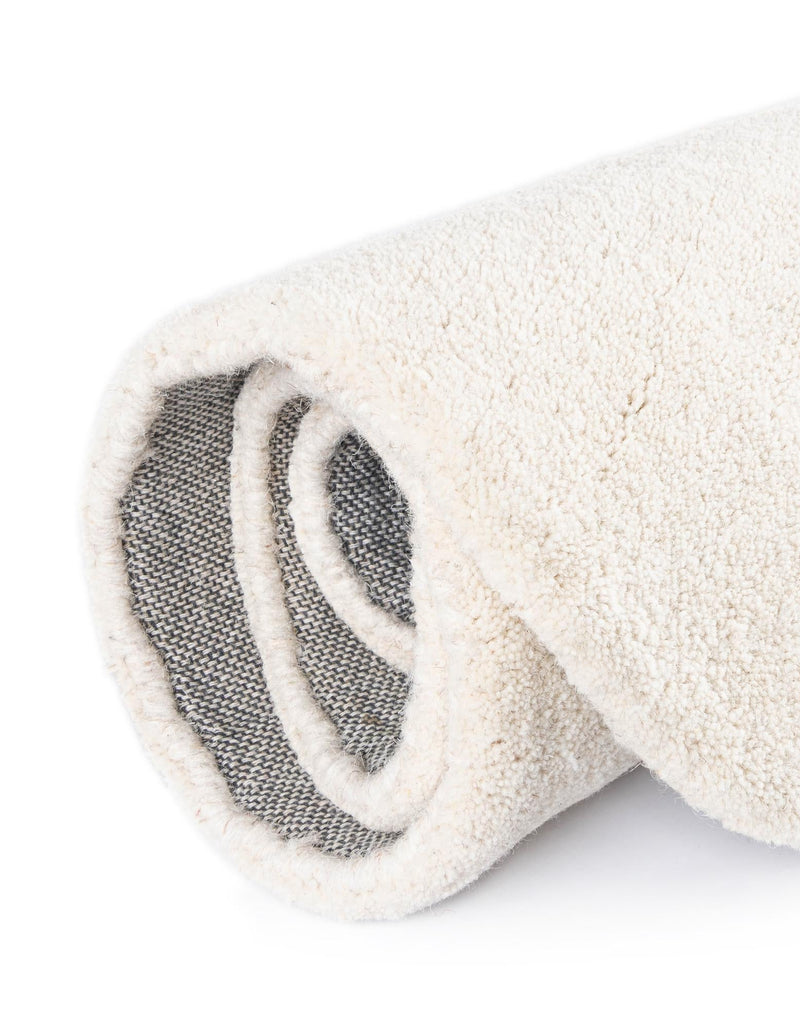Whimsy Wonders Wool Collection Area Rug - Dune Round White lifestyle 20