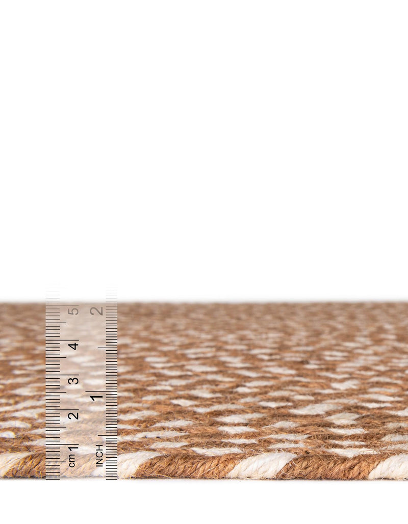 Sustainable Strands Indoor-Outdoor Oasis Collection Area Rug - Sandbar (Light Brown) Round Light Brown lifestyle 25