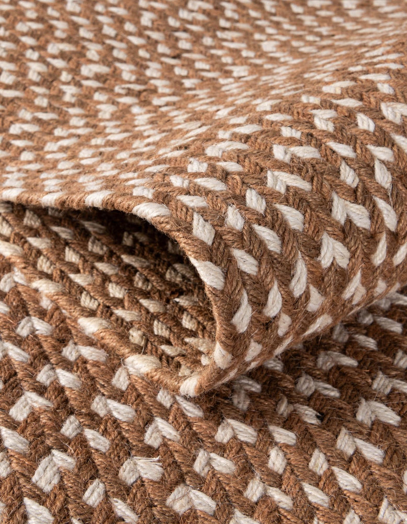 Sustainable Strands Indoor-Outdoor Oasis Collection Area Rug - Sandbar (Light Brown) Round Light Brown lifestyle 26
