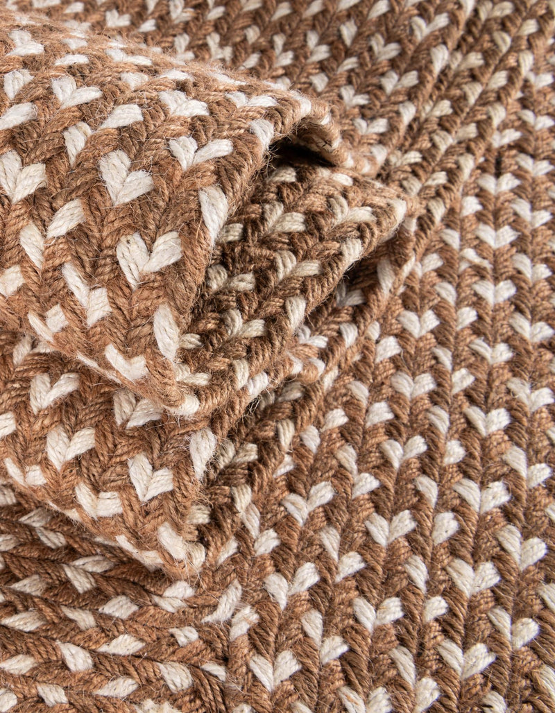 Sustainable Strands Indoor-Outdoor Oasis Collection Area Rug - Sandbar (Light Brown) Round Light Brown lifestyle 37