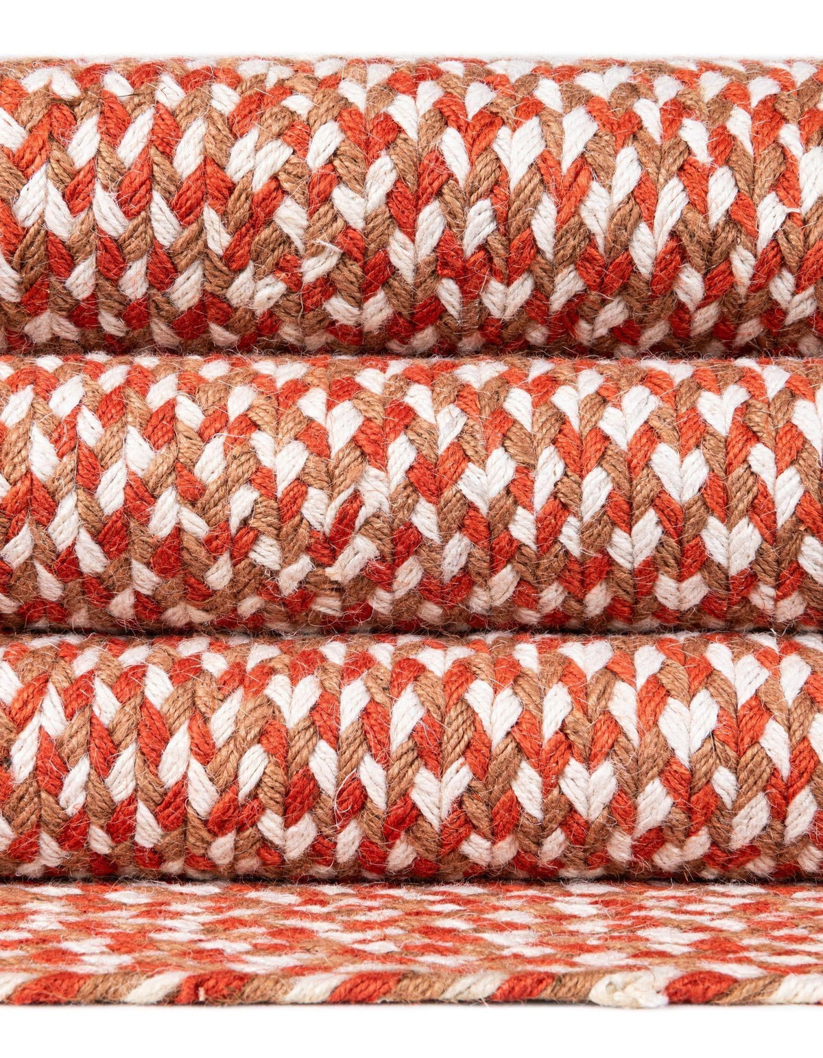 Highland Woven Jute Collection Area Rug - Glenmore (Rust Red) Oval Rust Red lifestyle 87