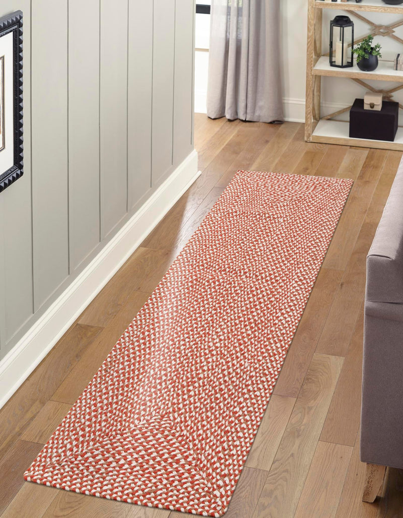 Highland Woven Jute Collection Area Rug - Glenmore (Rust Red) Runner Rust Red lifestyle 22