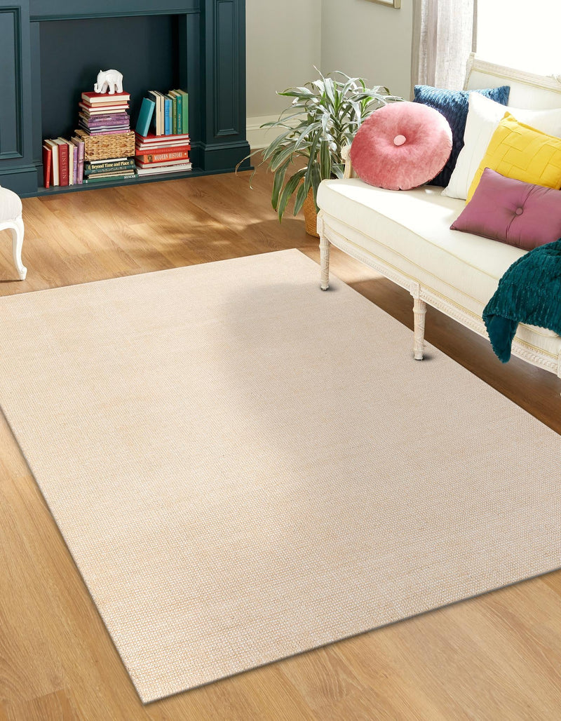 Berkshire Estate Collection Area Rug - Windsor (Oat Beige) Rectangle Oat Beige lifestyle 2