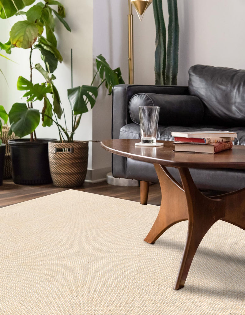 Berkshire Estate Collection Area Rug - Windsor (Oat Beige) Rectangle Oat Beige lifestyle 5
