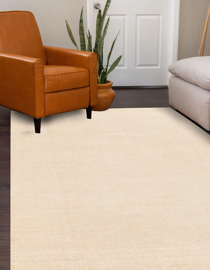 Berkshire Estate Collection Area Rug - Windsor (Oat Beige) Rectangle Oat Beige lifestyle 11