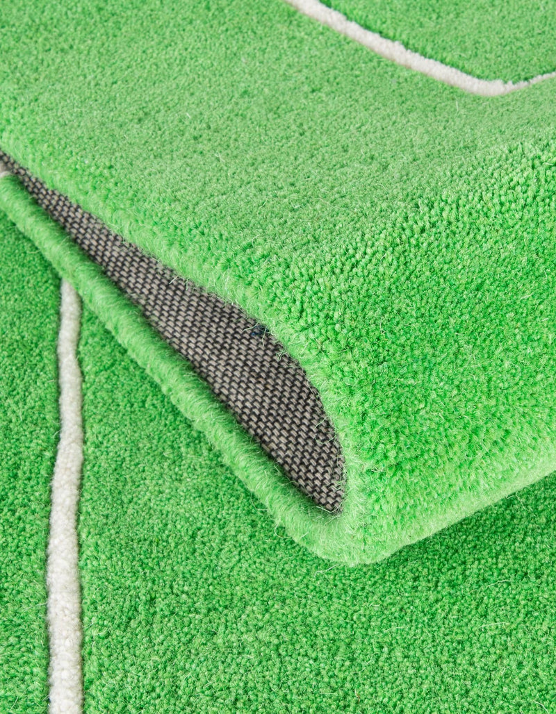 Whimsy Wonders Wool Collection Area Rug - Reef Rectangle Green lifestyle 2