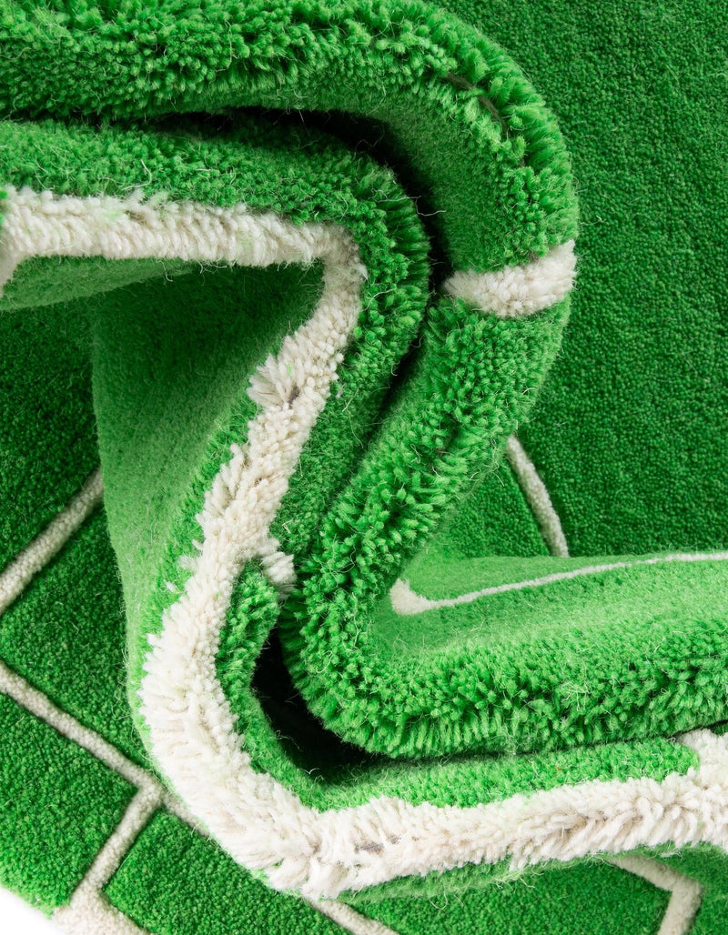 Whimsy Wonders Wool Collection Area Rug - Reef Rectangle Green lifestyle 4