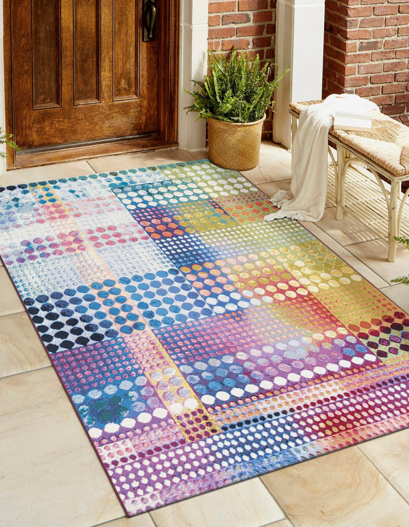Urban Terrace Collection Area Rug - Atrium Rectangle Multi Main