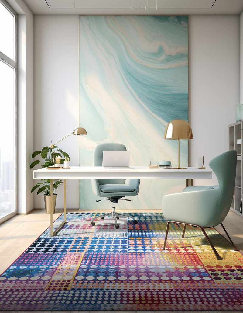 Urban Terrace Collection Area Rug - Atrium Rectangle Multi lifestyle 2