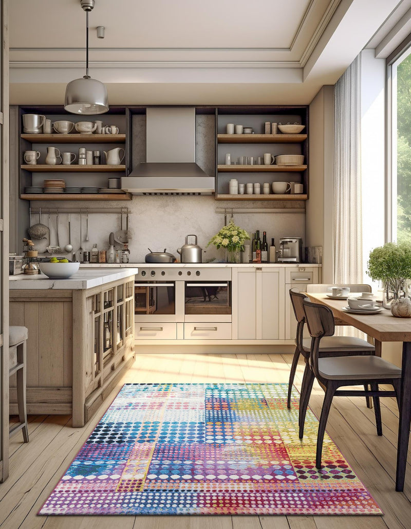 Urban Terrace Collection Area Rug - Atrium Rectangle Multi lifestyle 10