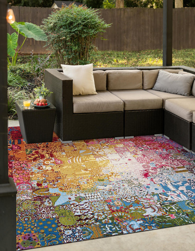 Urban Terrace Collection Area Rug - Terrace Square Multi lifestyle 15