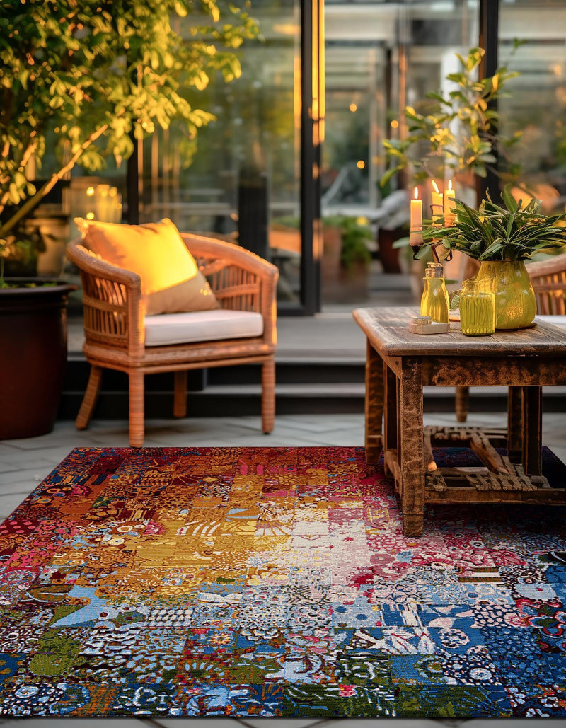 Urban Terrace Collection Area Rug - Terrace Square Multi lifestyle 21