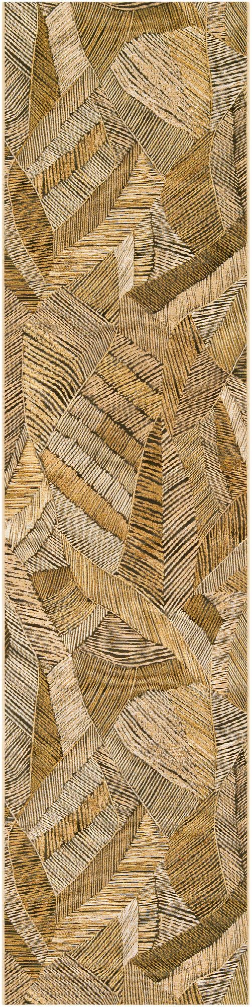 Seaside Blooms Collection Area Rug - Nantucket Runner Brown and Beige lifestyle 13