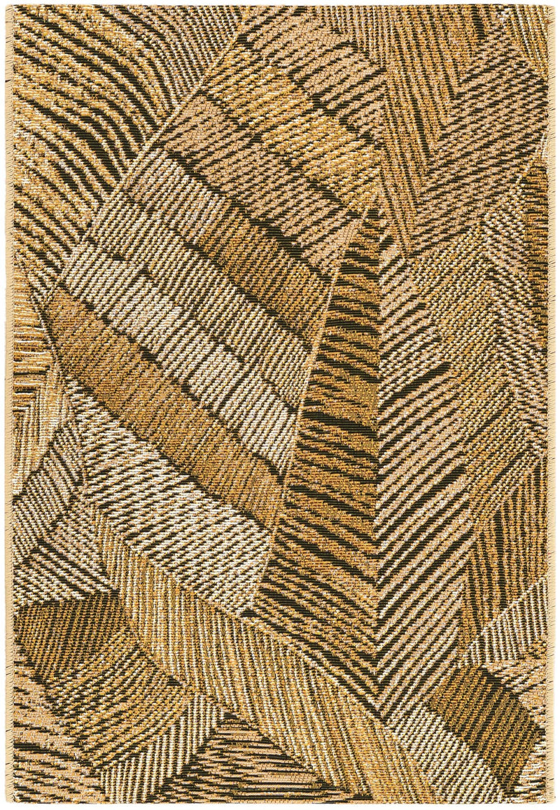 Seaside Blooms Collection Area Rug - Nantucket Rectangle Brown and Beige lifestyle 3