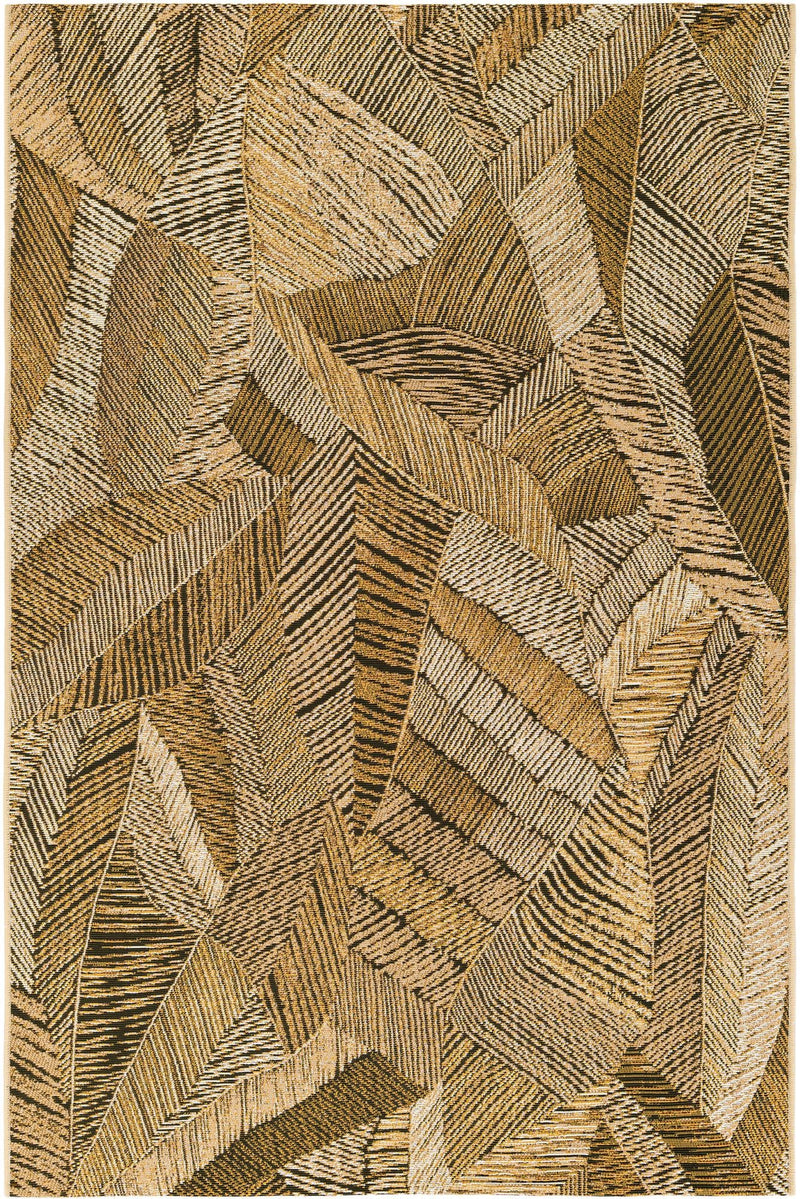 Seaside Blooms Collection Area Rug - Nantucket Rectangle Brown and Beige lifestyle 2