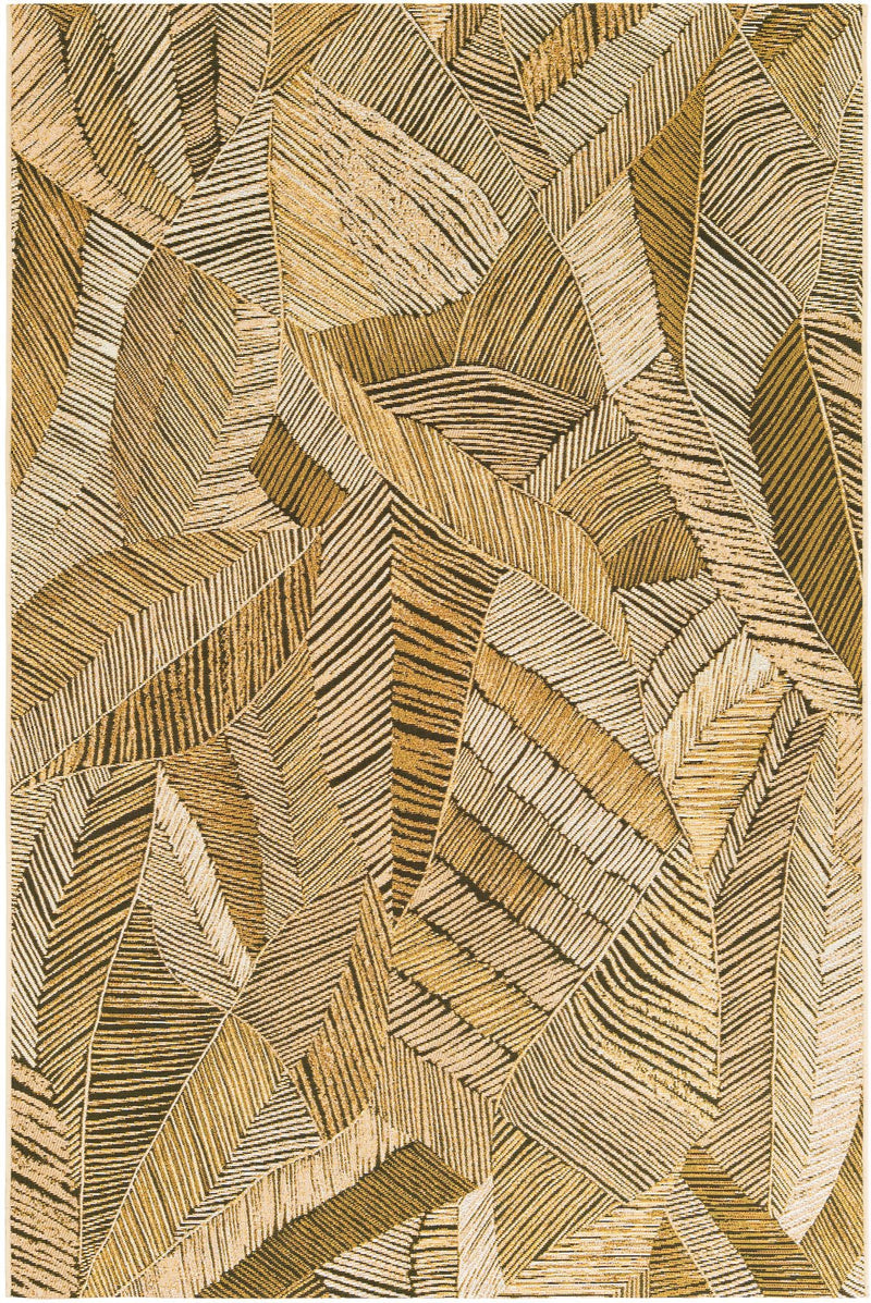 Seaside Blooms Collection Area Rug - Nantucket Rectangle Brown and Beige Main