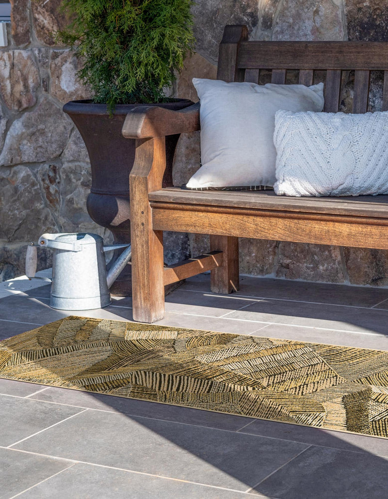 Seaside Blooms Collection Area Rug - Nantucket Runner Brown and Beige lifestyle 24