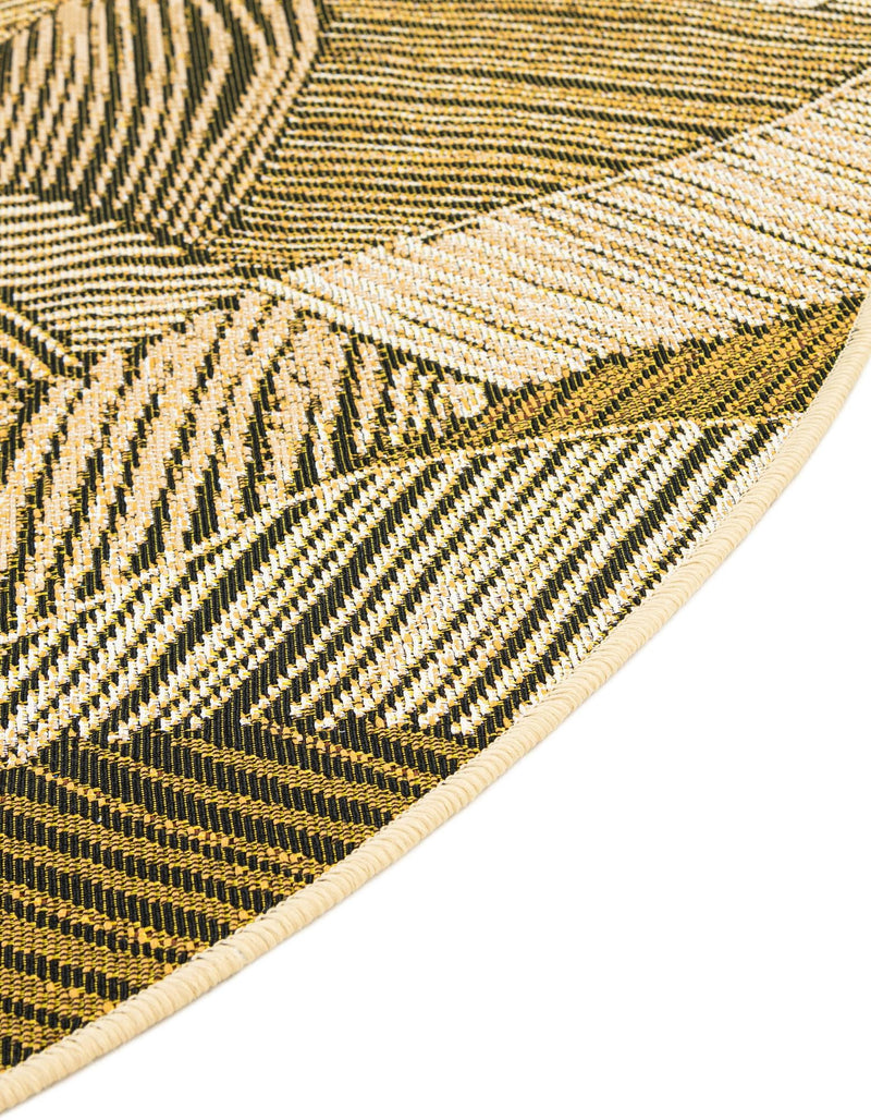 Seaside Blooms Collection Area Rug - Nantucket Round Brown and Beige lifestyle 14